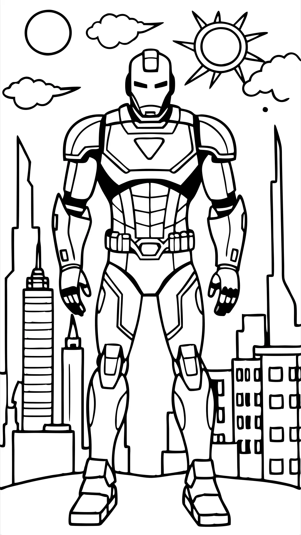 free iron man coloring pages